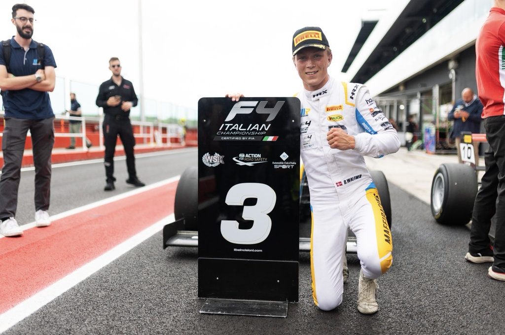 David Walther leverede dobbelt-podie.
(Foto: Maffi Racing)